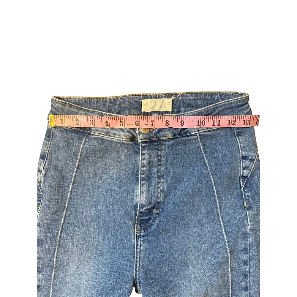 Free People Cross My Heart Jeans in Burnin Blue Booty Love 27 - Picture 5 of 11